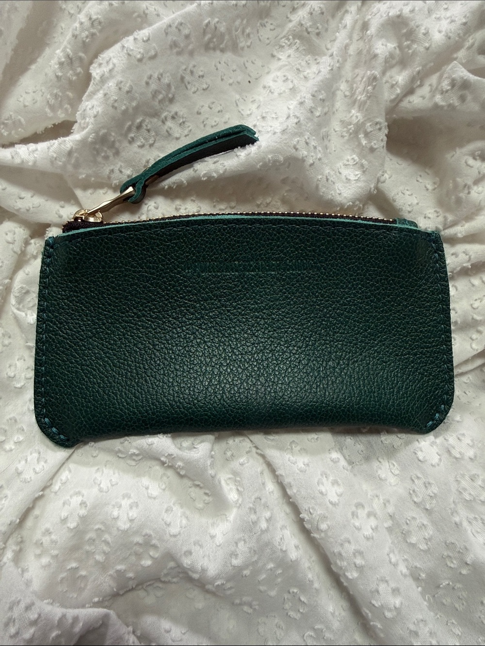 Portland Leather Dark Green Pouch